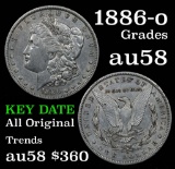 1886-o Morgan Dollar $1 Grades Choice AU/BU Slider (fc)