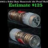 Beautiful roll of 1982-s proof Roosevelt dimes 10c