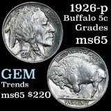 1926-p Buffalo Nickel 5c Grades GEM Unc