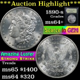 ***Auction Highlight*** 1890-s Morgan Dollar $1 Graded Choice+ Unc by USCG (fc)