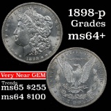 1898-p Morgan Dollar $1 Grades Choice+ Unc