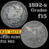 1892-s Morgan Dollar $1 Grades f+