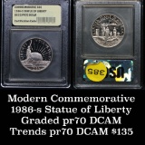 1986-s Liberty Modern Commem Half Dollar 50c Graded GEM++ Proof Deep Cameo, perfection by USCG