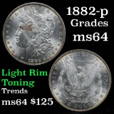 1882-p Morgan Dollar $1 Grades Choice Unc