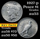 1927-p Peace Dollar $1 Grades Select AU