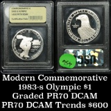 1983 S OLYMPICS Modern Commem Dollar $1 Graded GEM++ Proof Deep Cameo, perfection by USCG