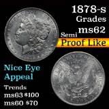 1878-s Morgan Dollar $1 Grades Select Unc PL (fc)