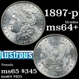 1897-p Morgan Dollar $1 Grades Choice+ Unc