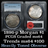 PCGS 1896-p Morgan Dollar $1 Graded ms64 by pcgs