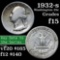 1932-s Washington Quarter 25c Grades f+