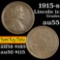1915-s Lincoln Cent 1c Grades Choice AU