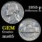 1955-p Jefferson Nickel 5c Grades GEM Unc