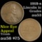 1918-s Lincoln Cent 1c Grades Select AU