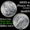 1935-s Peace Dollar $1 Grades Select Unc (fc)