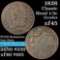1826 Classic Head half cent 1/2c Grades xf+ (fc)