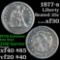 1877-s Seated Liberty Quarter 25c Grades vf++