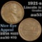 1921-s Lincoln Cent 1c Grades Select AU