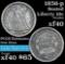 1856-p Seated Liberty Dime 10c Grades xf