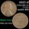 1927-d Lincoln Cent 1c Grades Select Unc BN