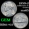 1950-d Jefferson Nickel 5c Grades GEM Unc