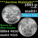 ***Auction Highlight*** 1891-p Morgan Dollar $1 Grades Select+ Unc (fc)