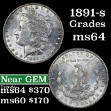 1891-s Morgan Dollar $1 Grades Choice Unc (fc)