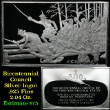 Bicentennial Council 13 orig States Ingot #22, Fighting Spreads To The South, 1.84 oz sterling