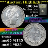 ***Auction Highlight*** 1900-s Barber Dime 10c Graded Choice+ Unc by USCG (fc)