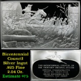 Bicentennial Council of 13 original States Ingot #34, Battle Of Trenton - 1.84 oz sterling silver