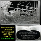 Bicentennial Council 13 orig States #23, British Forced To Evacuate Boston - 1.84 oz sterling silver