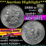 ***Auction Highlight*** Key Date 1886-o Morgan Dollar $1 Graded Choice+ Unc by USCG (fc)