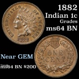 1882 Indian Cent 1c Grades Choice Unc BN (fc)