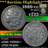 ***Auction Highlight*** King of the Carson City Morgans 1889-cc Morgan $1 Graded vf+ by USCG (fc)