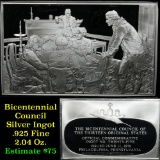 Bicentennial Council 13 orig States Ingot #25, Commitee To Draft Declaration, 1.84 oz sterling