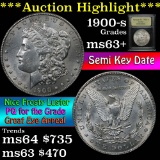 ***Auction Highlight*** 1900-s Morgan Dollar $1 Graded Select+ Unc by USCG (fc)