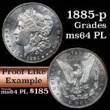 1885-p Morgan Dollar $1 Grades Choice Unc PL