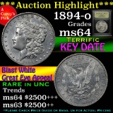 ***Auction Highlight*** Key Date 1894-o Morgan Dollar $1 Graded Choice Unc by USCG (fc)