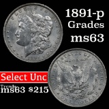 1891-p Morgan Dollar $1 Grades Select Unc (fc)