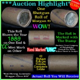 *Auction Highlight* Incredible Find, Unc Morgan $1 Shotgun Roll 1889 one end/cc mint other end (fc)