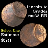 Mint Error Lincoln Cent 1c Grades Select Unc RB