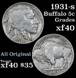 1931-s Buffalo Nickel 5c Grades xf