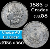 1886-o Morgan Dollar $1 Grades Choice AU/BU Slider (fc)