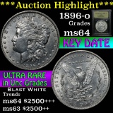 ***Auction Highlight*** Key Date 1896-o Morgan Dollar $1 Graded Choice Unc by USCG (fc)