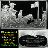 Bicentennial Council of 13 original States Ingot #19, Continental Colors - 1.84 oz sterling silver