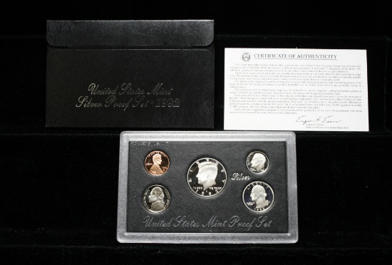 1992 United States Mint Silver Proof Set 'Black Box'