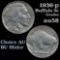 1936-p Buffalo Nickel 5c Grades Choice AU/BU Slider