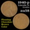 1940-p Lincoln Cent 1c Grades Choice AU/BU Slider