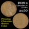 1938-s Lincoln Cent 1c Grades AU, Almost Unc