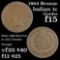 1864 Bronze Indian Cent 1c Grades f+