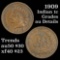 1909 Indian Cent 1c Grades AU Details